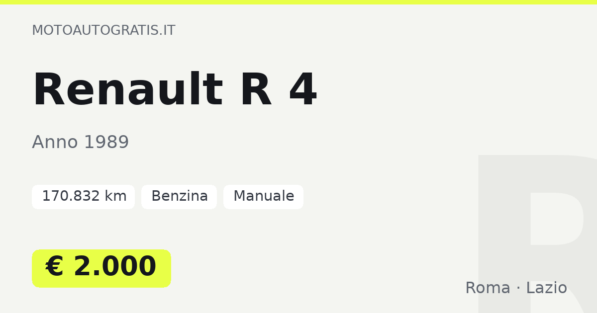Renault R 4