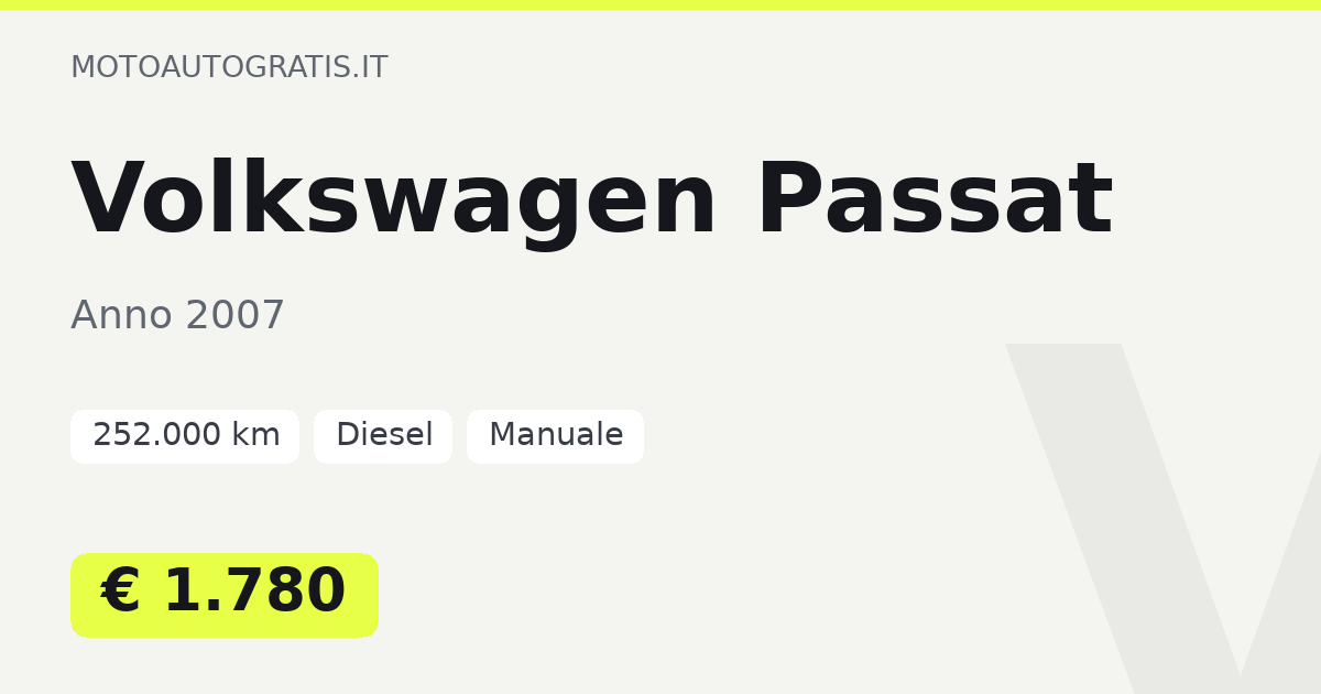 Volkswagen Passat