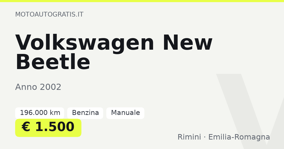 Volkswagen New Beetle