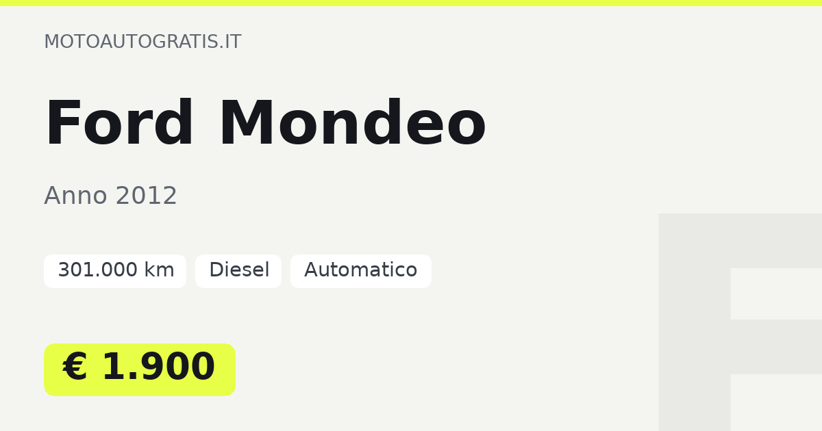 Ford Mondeo