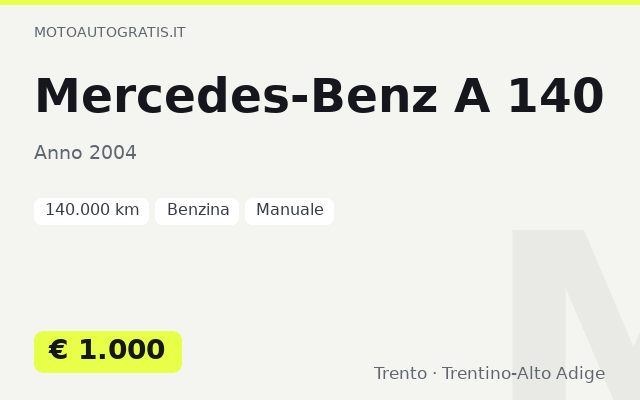 Mercedes-Benz A 140