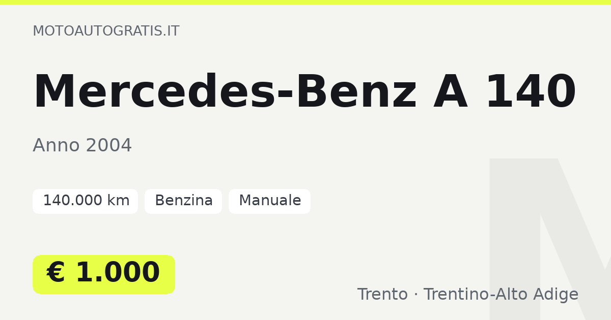 Mercedes-Benz A 140