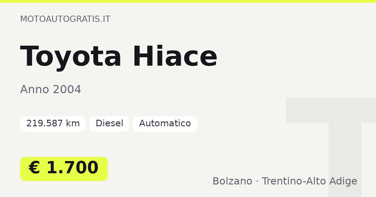 Toyota Hiace