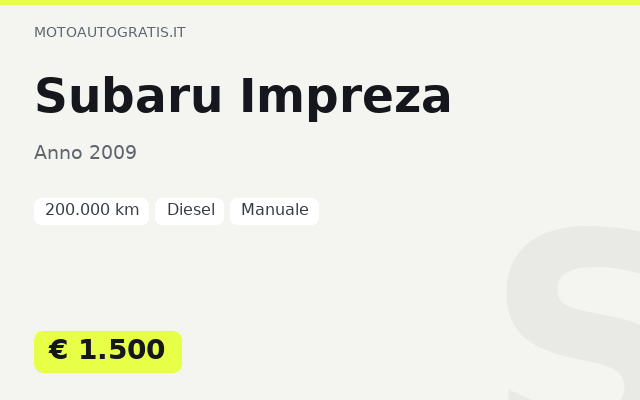 Subaru Impreza