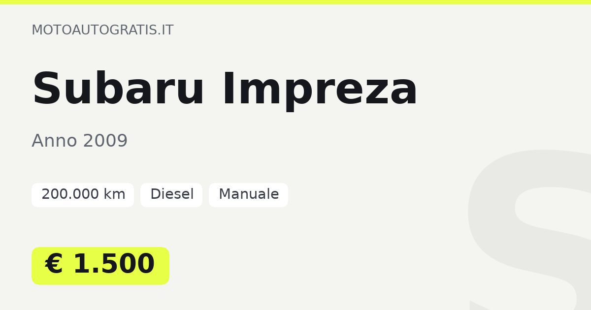 Subaru Impreza