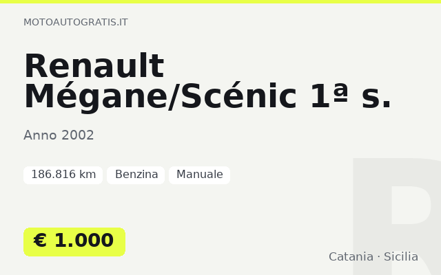 Renault Mégane/Scénic 1ª s.
