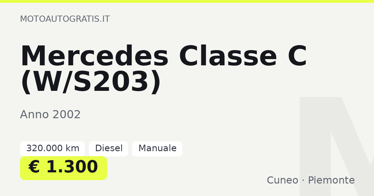 Mercedes Classe C (W/S203)