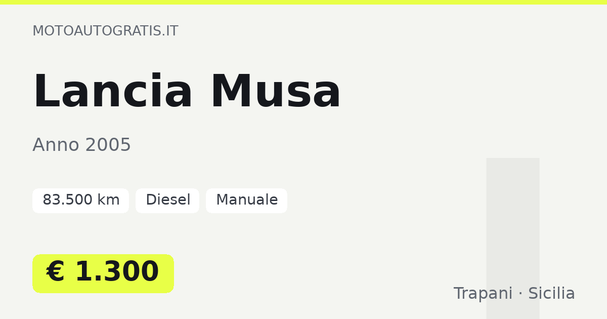 Lancia Musa