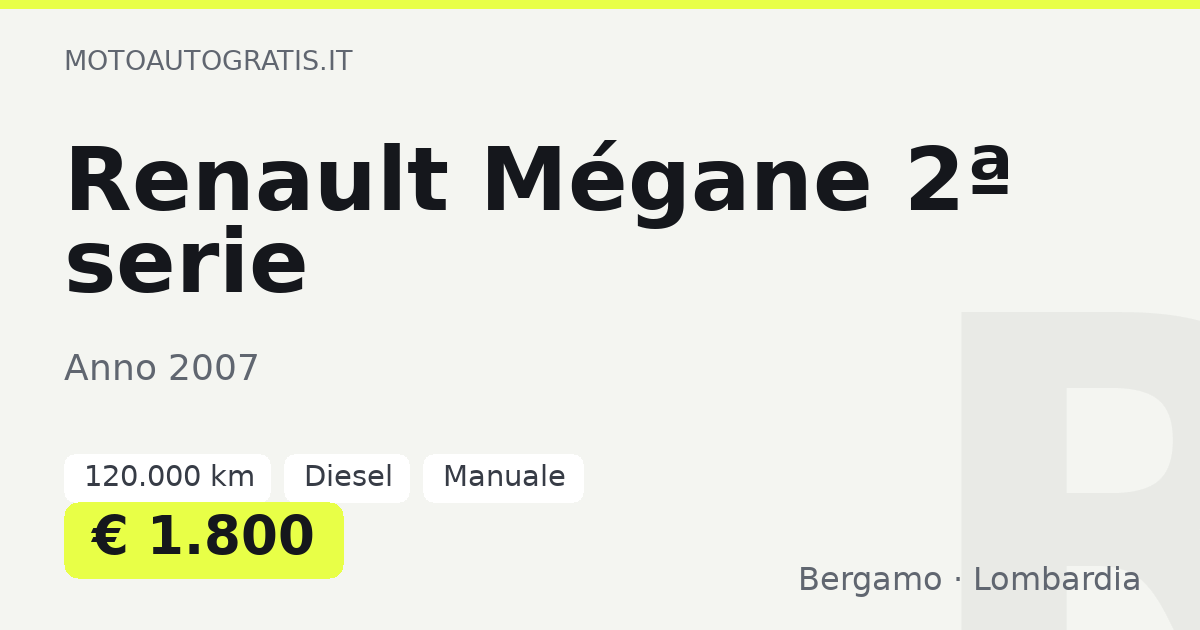 Renault Mégane 2ª serie