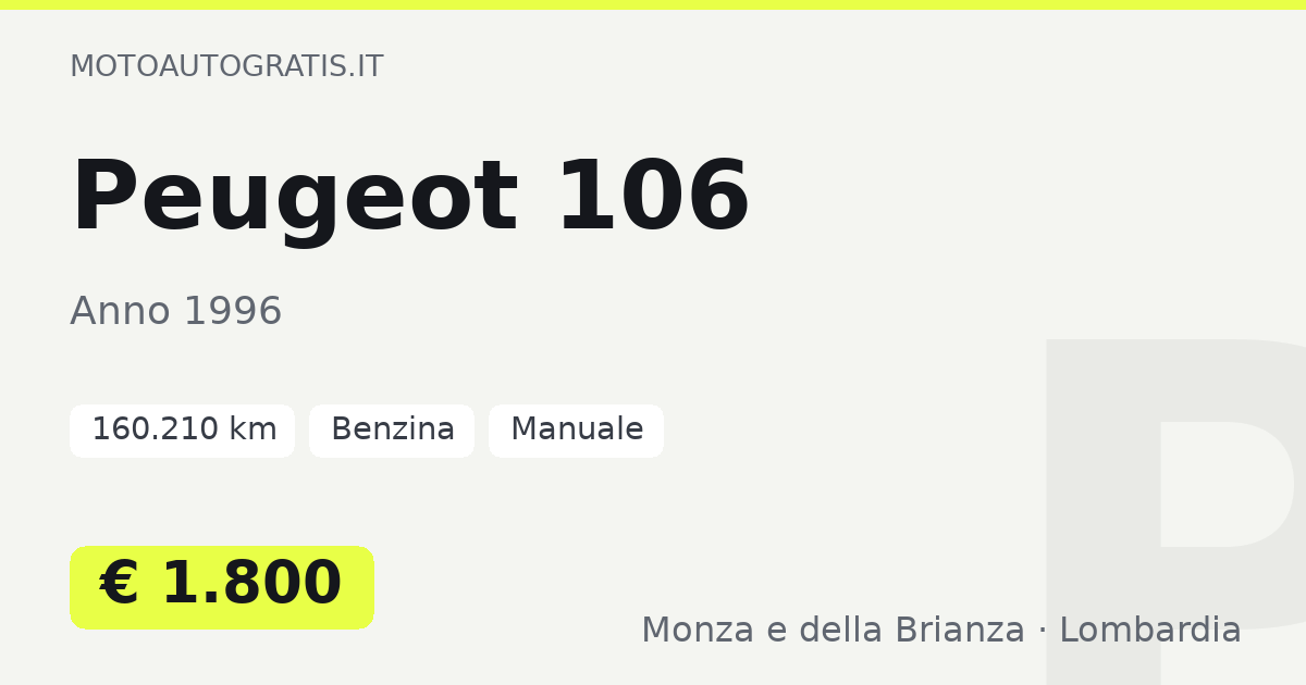 Peugeot 106
