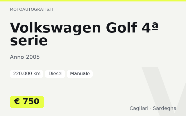 Volkswagen Golf 4ª serie