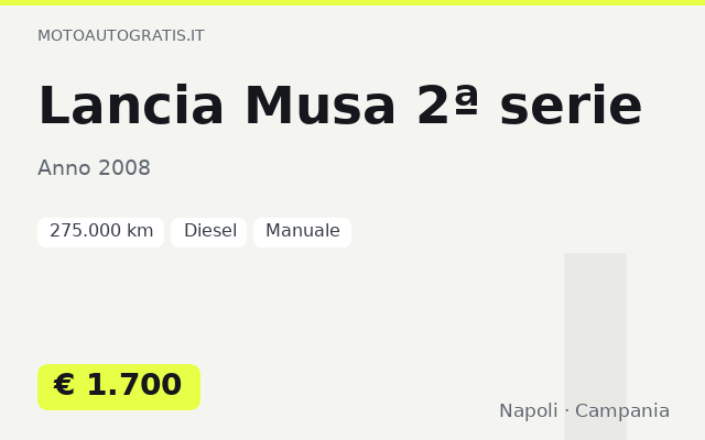 Lancia Musa 2ª serie
