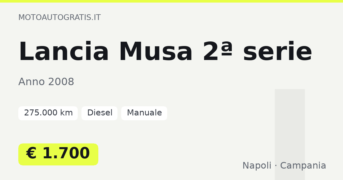 Lancia Musa 2ª serie