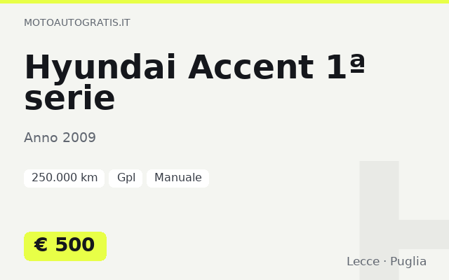 Hyundai Accent 1ª serie