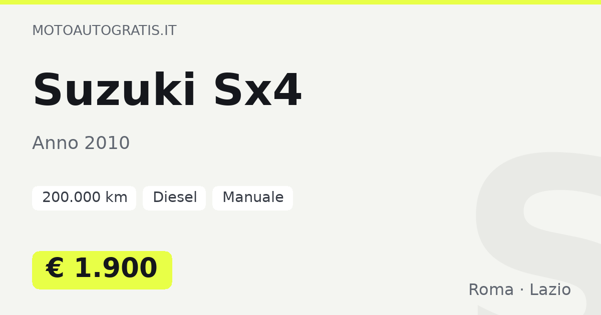 Suzuki Sx4