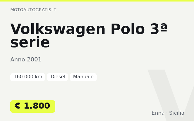 Volkswagen Polo 3ª serie