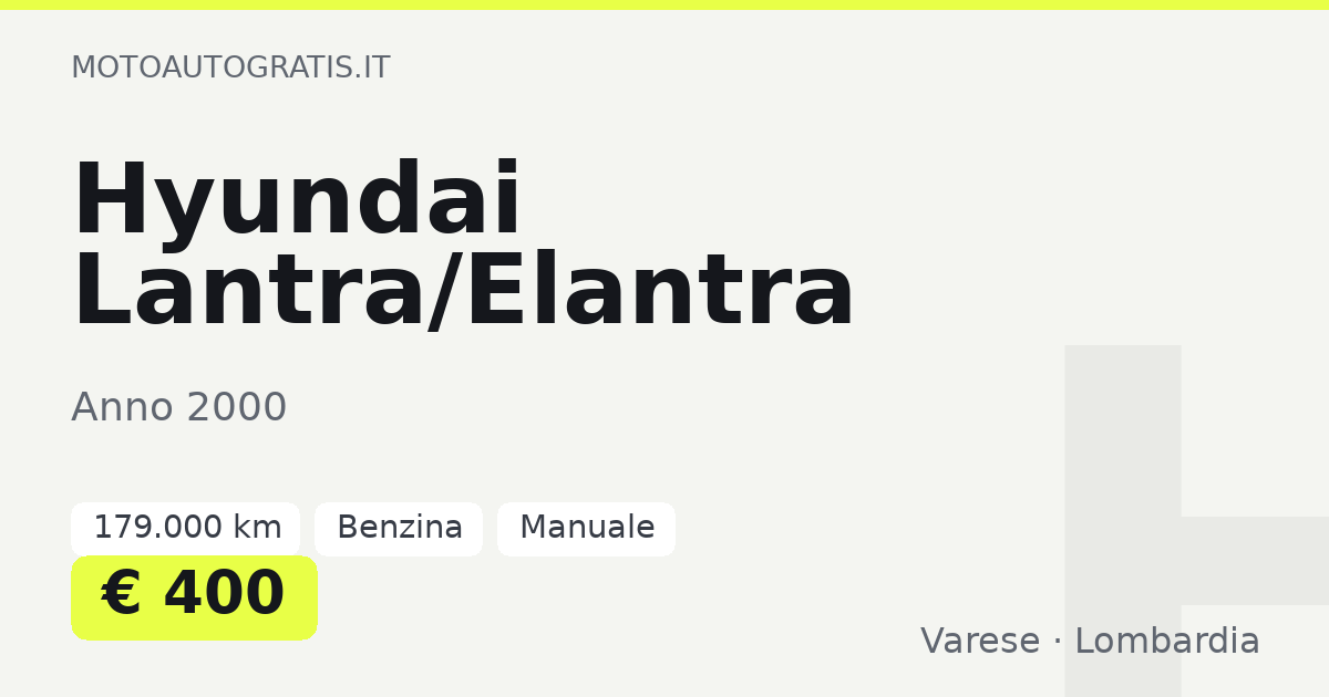 Hyundai Lantra/Elantra