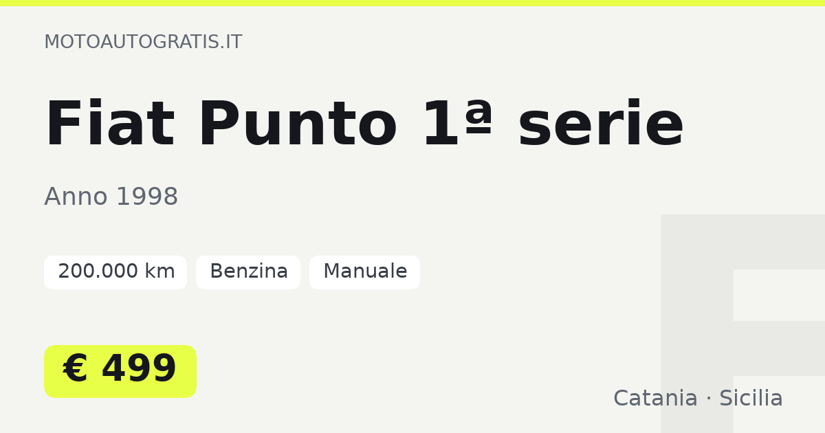 Fiat Punto 1ª serie