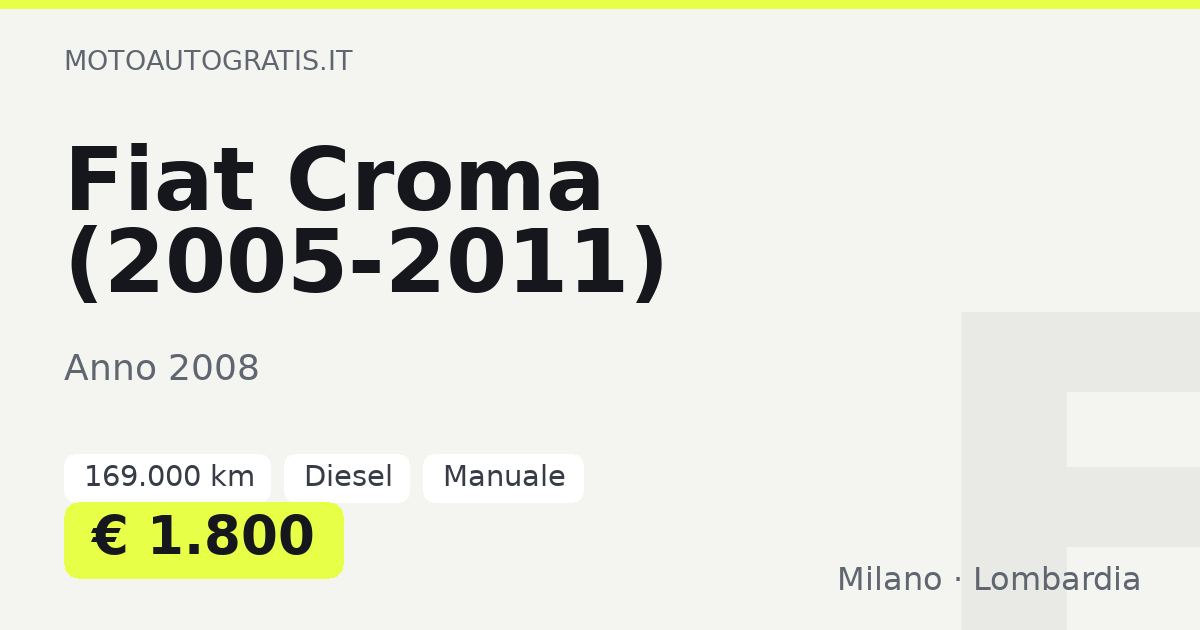 Fiat Croma (2005-2011)