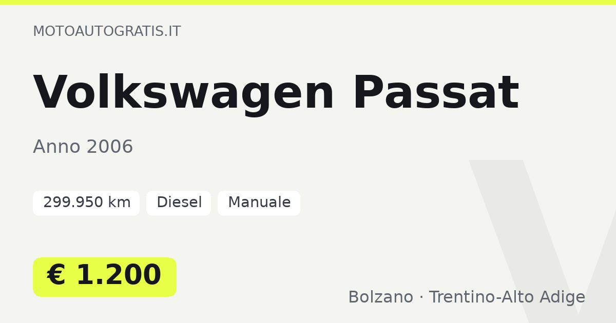 Volkswagen Passat