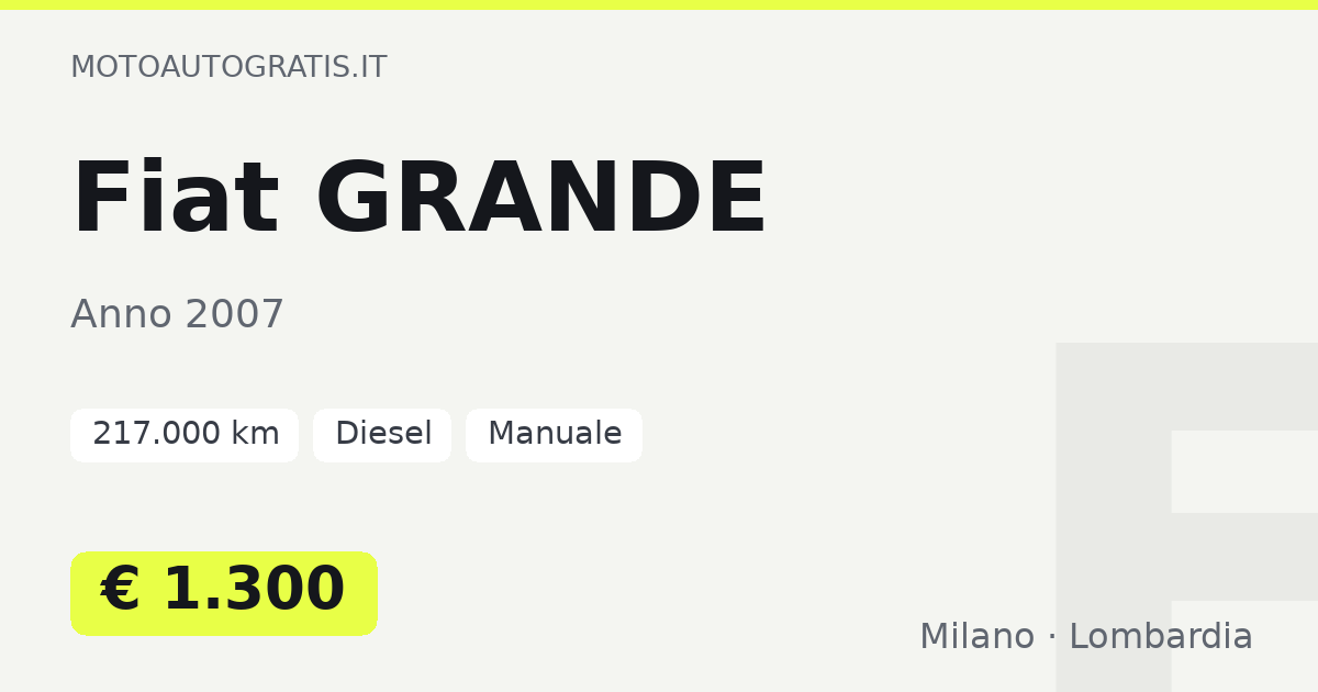 Fiat GRANDE