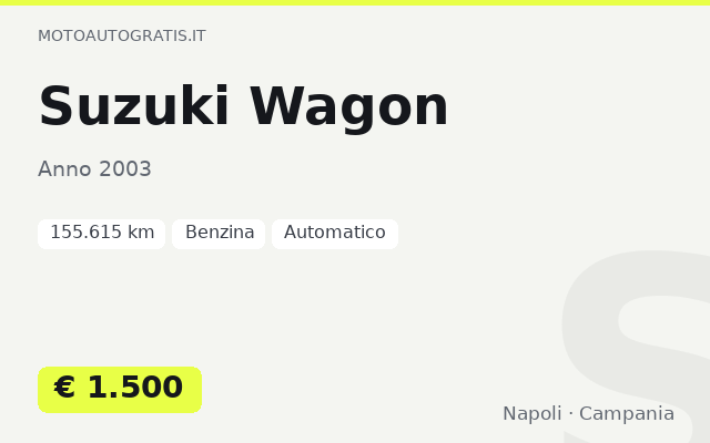 Suzuki Wagon