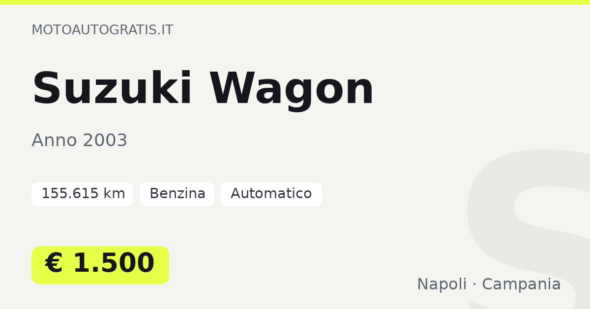 Suzuki Wagon