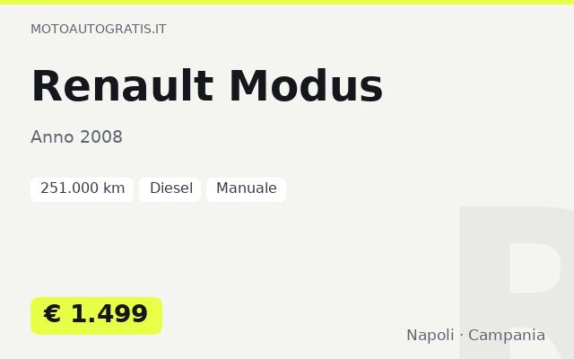 Renault Modus