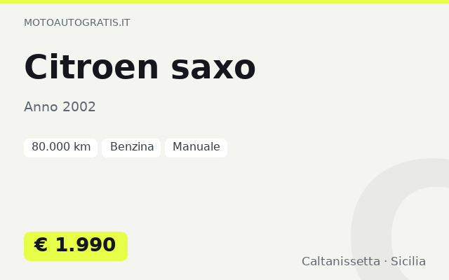 Citroen saxo