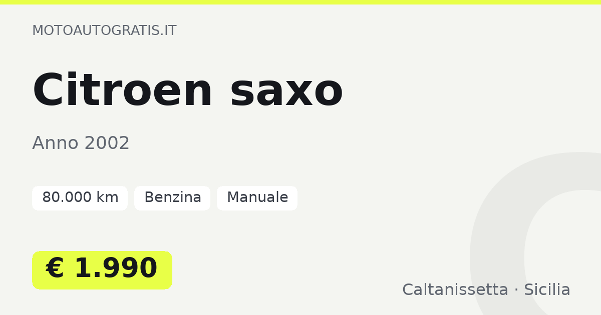 Citroen saxo