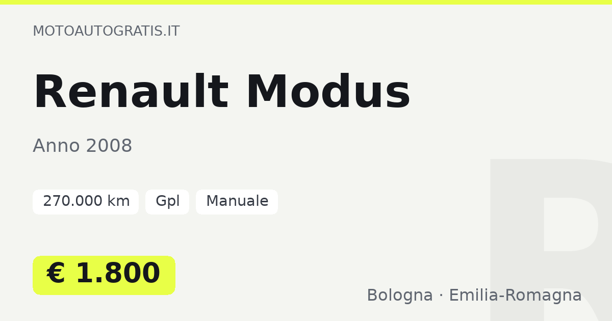 Renault Modus