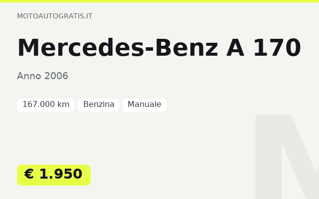 Mercedes-Benz A 170