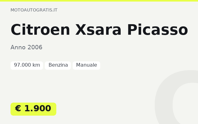 Citroen Xsara Picasso