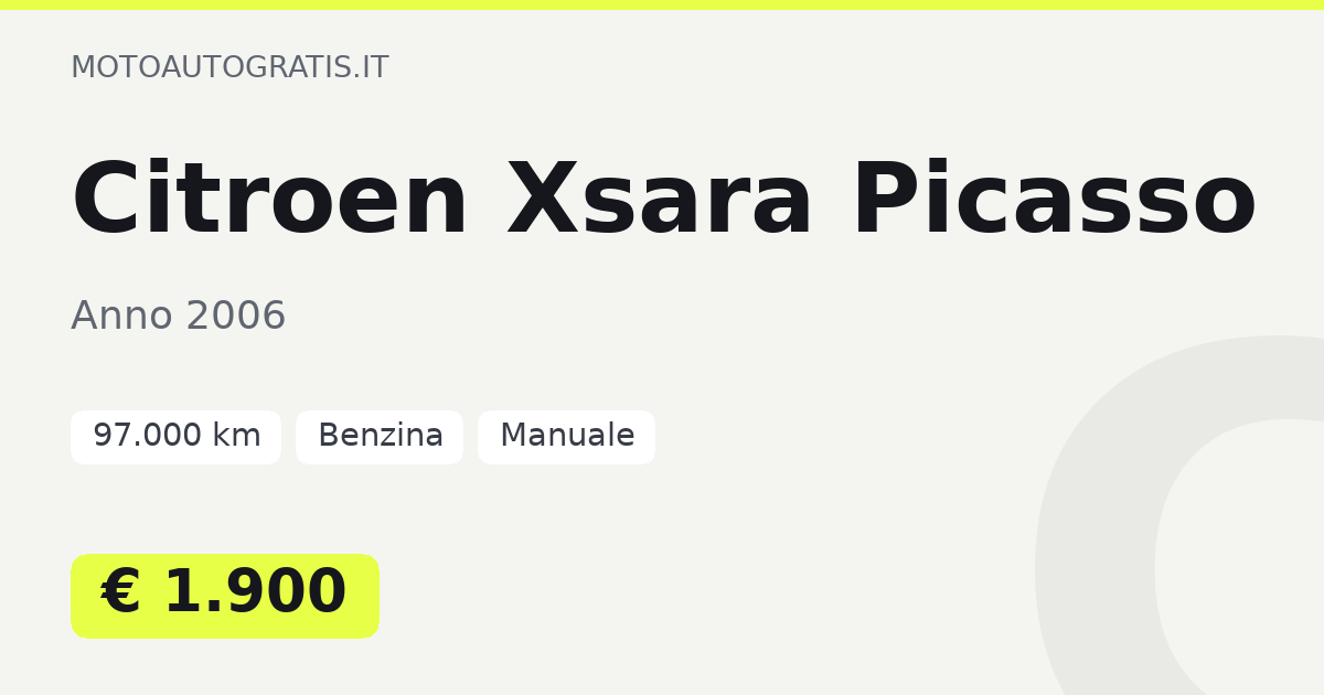 Citroen Xsara Picasso