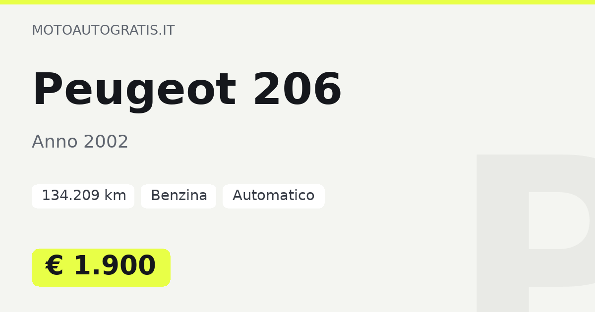 Peugeot 206