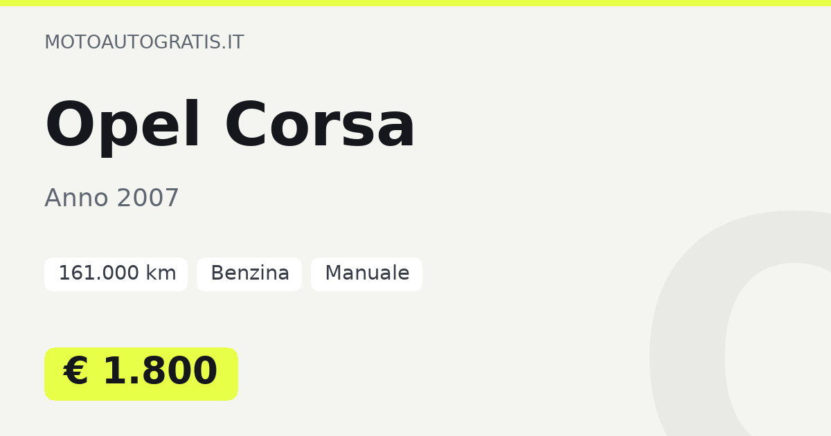 Opel Corsa