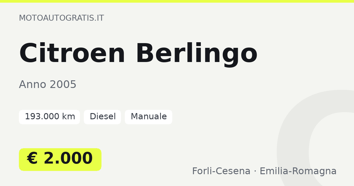 Citroen Berlingo