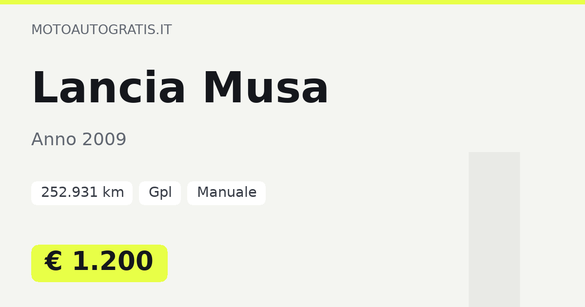 Lancia Musa