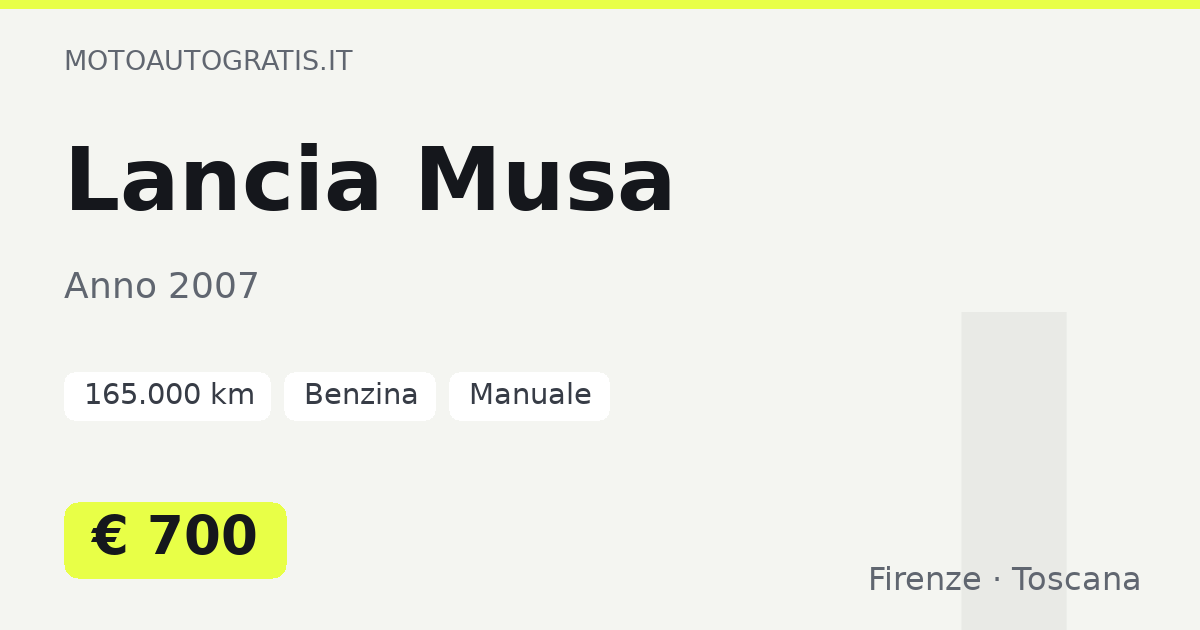 Lancia Musa