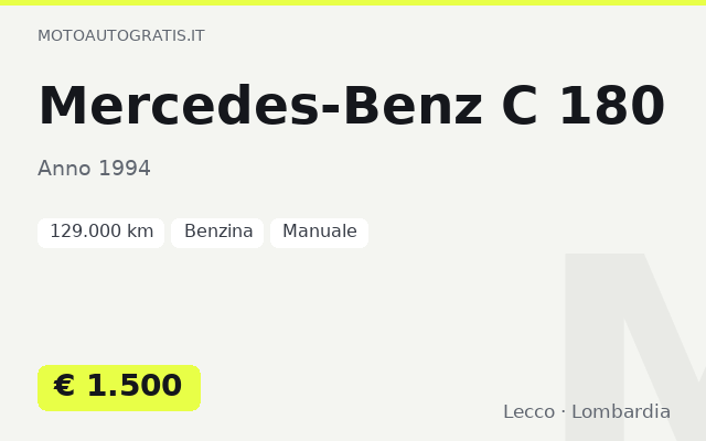 Mercedes-Benz C 180