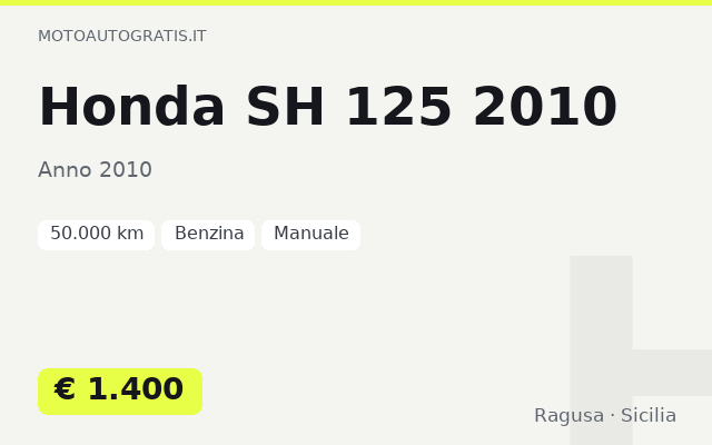 Honda SH 125 2010