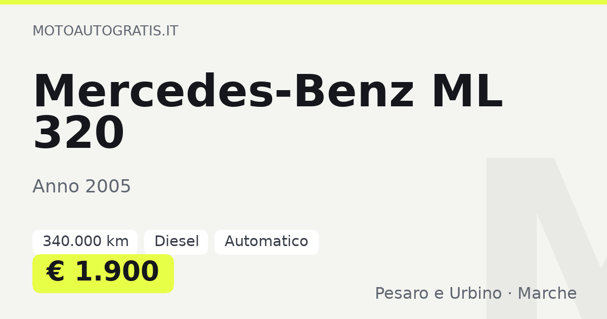 Mercedes-Benz ML 320
