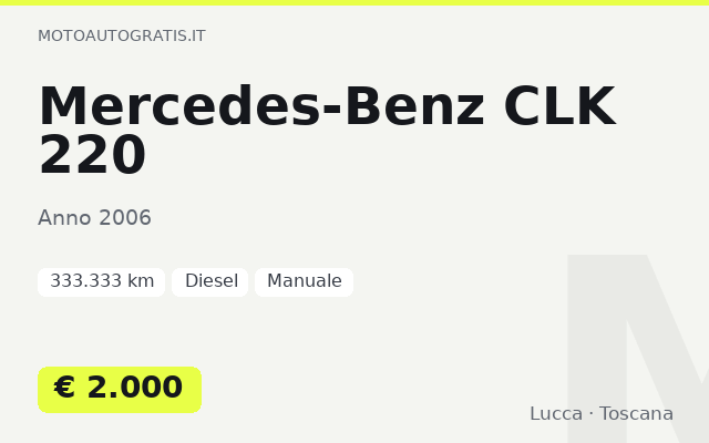 Mercedes-Benz CLK 220