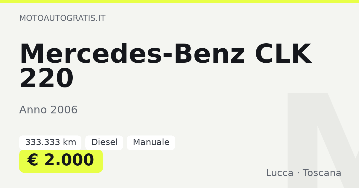 Mercedes-Benz CLK 220
