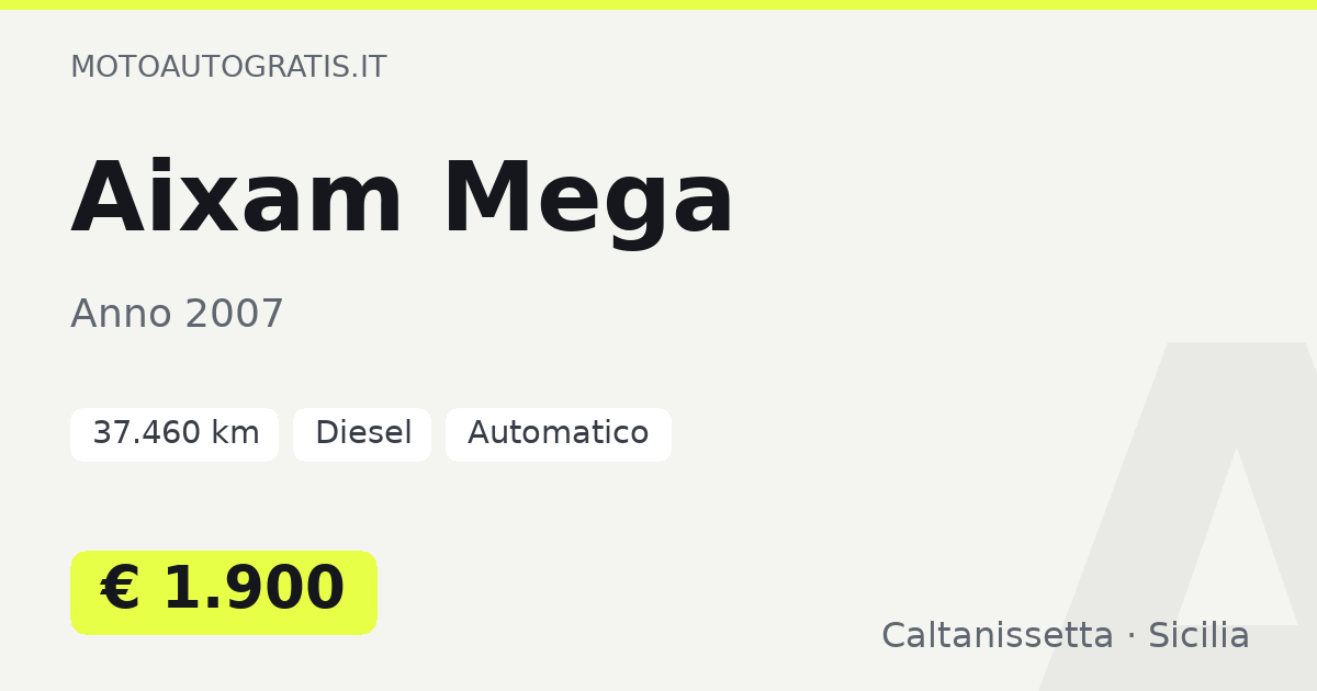 Aixam Mega