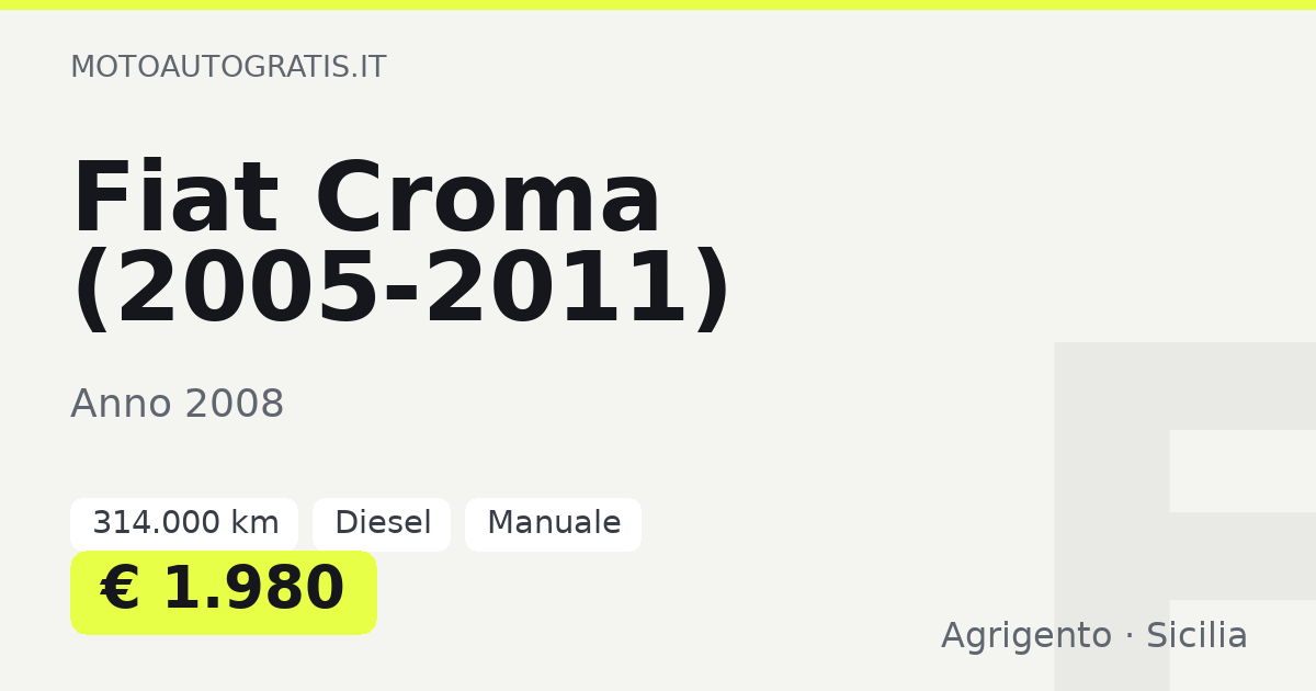 Fiat Croma (2005-2011)