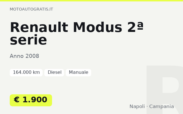 Renault Modus 2ª serie