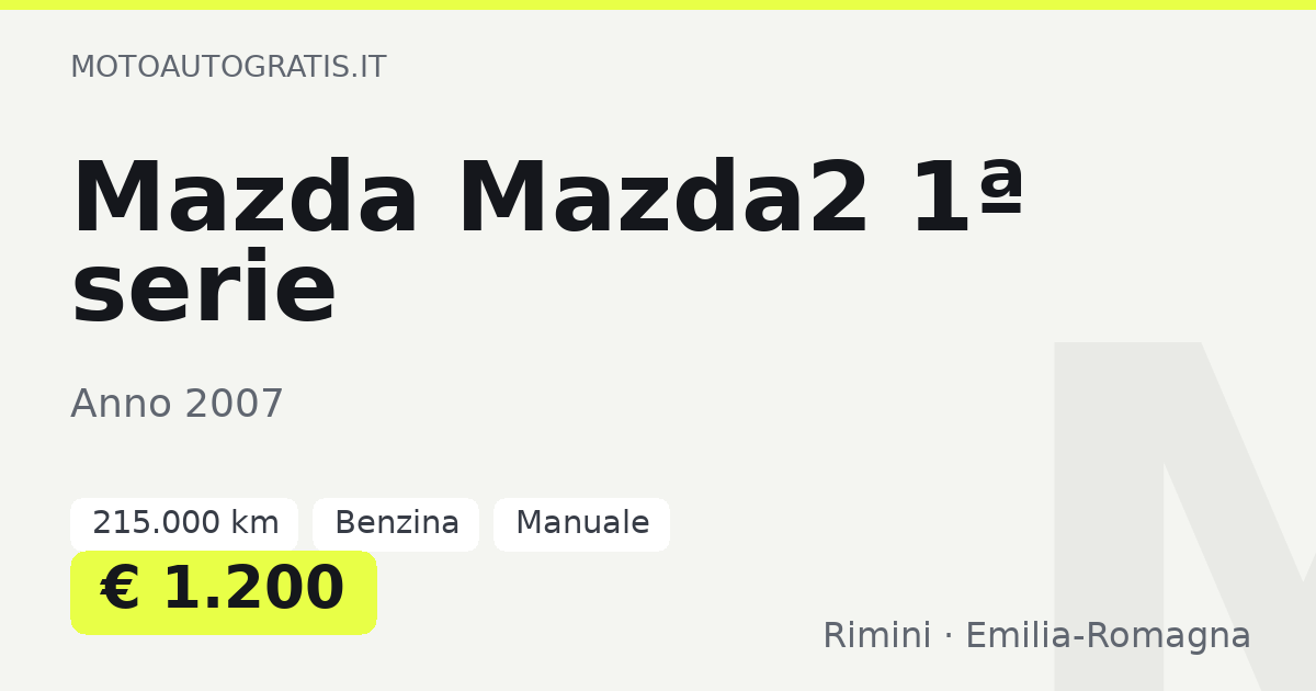 Mazda Mazda2 1ª serie