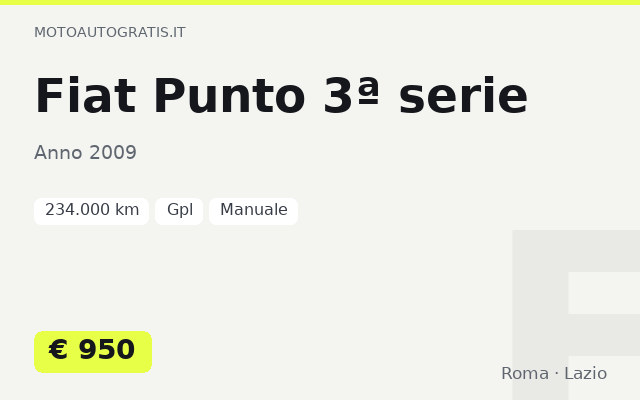 Fiat Punto 3ª serie