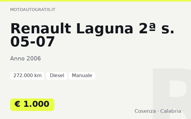 Renault Laguna 2ª s. 05-07